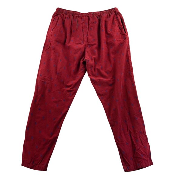 Polo Ralph Lauren Mens Pajama Pants XL Red Sleepwear Drawstring Lounge Pull On - Picture 2 of 14